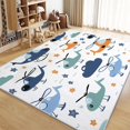 thumbnail image 3 of Washable Area Rug for Living Room 3x5 ft Cartoon Helicopter Stars 3D Print Decor Carpet, Non Slip Stain Resistant Large Area Rugs, for Bedroom Dining Room Office, 3 of 7