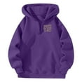 thumbnail image 3 of LEKDFST Oversized Christian Hoodies for Women Cute Graphic Hoodie Religious Inspirational Sweatshirt Casual Long Sleeve Fall Quarter Zip Pullover Tops Purple XL, 3 of 4