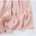 thumbnail image 6 of Elainilye Fashion Women's Dresses Summer Vintage Lace-up Dress Long Sleeve Cotton Linen Dress Embroidery Large Train Skirt,Pink, 6 of 9
