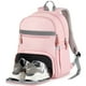 thumbnail image 1 of Mochila de gimnasio MoKo para mujer, grande, de viaje con compartimento para zapatos, rosa, 1 of 7