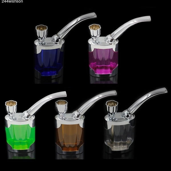 Filtro de agua para cachimba, cigarrillo de doble propósito, pipa de agua para tabaco, suministros para fumar (rojo rosa)