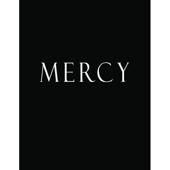 Mercy: Black and White Decorative Book to Stack Together on Coffee Tables, Bookshelves and Interior Design - Add Bookish Charm Decor to Your Home - Stack Deco Books together to create Your unique Fash