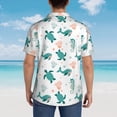 thumbnail image 6 of Goofa Turtles And Seahorses Hawaiian Shirt for Men, Unisex Summer Beach Casual Short Sleeve Button Down Shirts,Aloha Tropical Floral print shirt-Large, 6 of 9