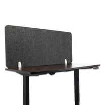 Lumeah Desk Screen Cubicle Panel And Office Partition Privacy Screen, 54.5 X 1 X 23.5, Polyester, Ash