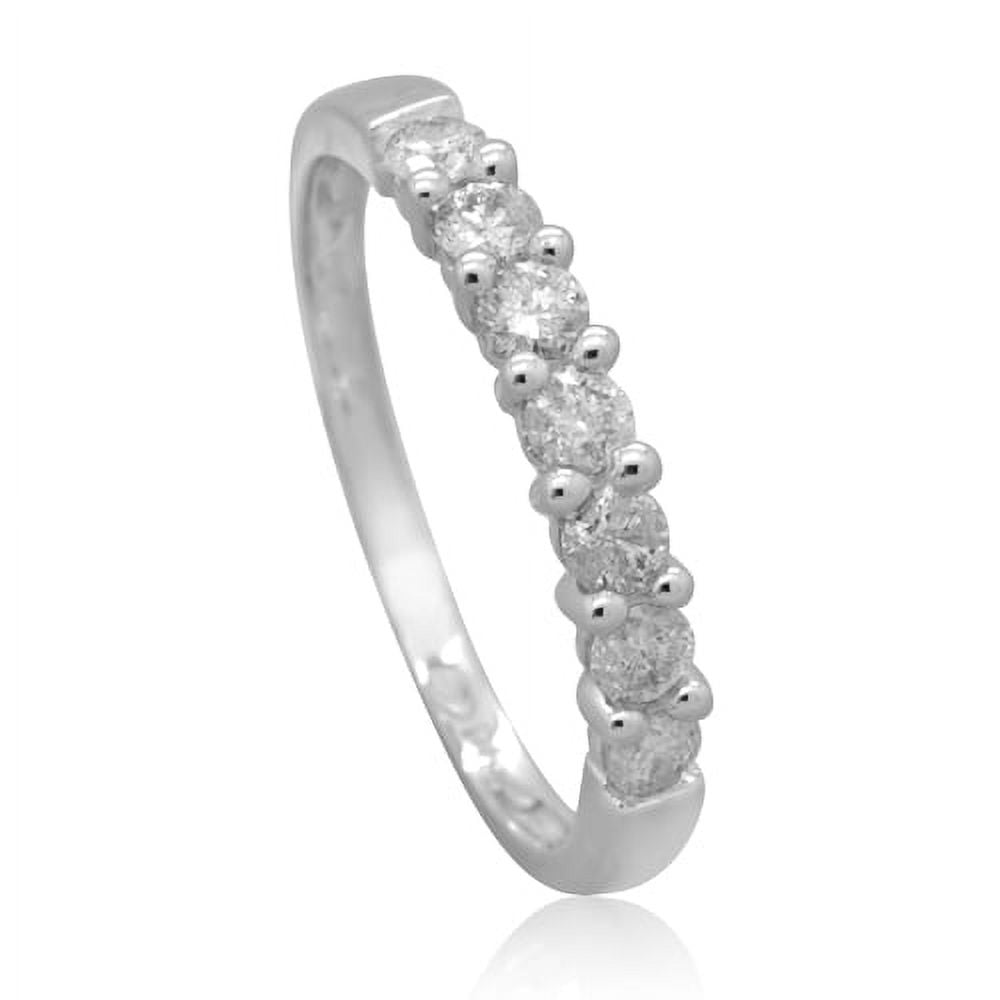 10K White Gold 0.50 CTTW Diamond Band