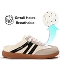 thumbnail image 6 of CHICVOMEY Women's Vintage Mules - Platform Slip-On Mules with Comfortable Sole - Retro Casual Walking Shoes for Campus Daily, 6 of 6