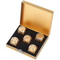 thumbnail image 1 of 5pcs Aluminium Alloy Table Game Poker Games Dices Set Storage Box gold square Box, 1 of 5