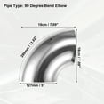 thumbnail image 3 of 2 Uds 90 Grado Curva Escape Tubo Mandril Curva Codo 5, 3 of 7