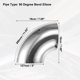 thumbnail image 3 of 2 Uds 90 Grado Curva Escape Tubo Mandril Curva Codo 5, 3 of 7