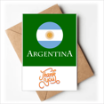 thumbnail image 1 of Argentine Football South American Flag Thank You Cards Envelopes Blank Note, 1 of 3