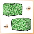 thumbnail image 2 of KLL Green Lizard Print 2 Slice Toaster Dust Covers Kitchen Small Appliance Cover with 2 Pockets,Can hold Jam Spreader Knife & Toaster Tongs (11.4 x 7.9 x 7.5), 2 of 6