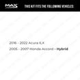 thumbnail image 3 of MAX Advanced Brakes - Rear Brake Kit For 2005-2007 Honda Accord| Carbon Ceramic Brake Pad and Rotor Kit| Drilled Slotted Brake Rotors, 3 of 10