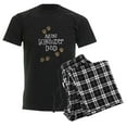 thumbnail image 6 of CafePress - Mini Schnauzer Dad Wh Pajamas - Men's Dark Loose Fit Cotton Pajama Set, 6 of 7