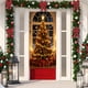 thumbnail image 4 of Cortina de puerta navideña con decoración navideña, fondo con escena navideña, 4 of 5