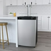 Edgestar Kc2000twin 20 Wide Dual Tap Kegerator For Full Size Kegs - Stainless Steel