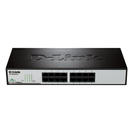 D-Link DSS-16+ 16-Port 10/100 Unmanaged Desktop/Rackmountable Switch