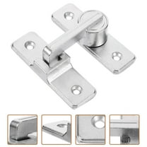 Sliding Door Security Lock Door Locks for Bedrooms 8.00X7.00X2.50CM Silver