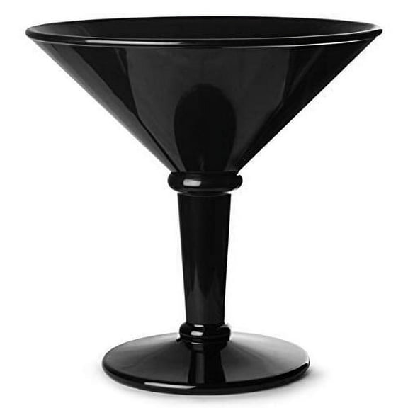 G.E.T. Shatterproof Jumbo Martini / Shrimp Cocktail Glass, BPA Free, 48 Ounce, Black