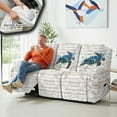 thumbnail image 4 of COEQINE Stretch Recliner Cover Universal 8 Pieces Recliner Sofa Cover Stay in Place 3 Seater Furniture Protector Home Decor for Pets, Dogs, Cats, Kids, Sea Turtle Wood Grain, 4 of 8