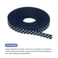thumbnail image 3 of Uxcell Grosgrain Ribbons with White Dots Ribbon Bow Decoration Crafts Gift Wrapping Wedding Navy Blue 10 Yards 3/8 Inch, 3 of 7