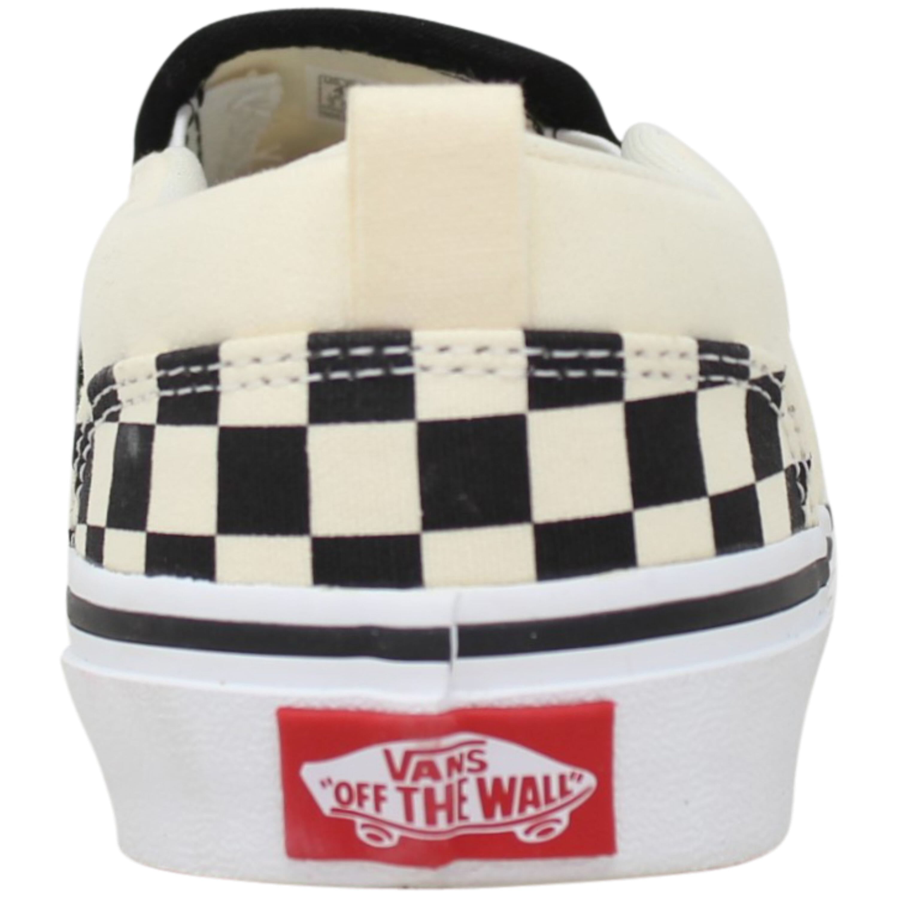 vans asher white checkerboard