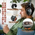 thumbnail image 6 of PROHEAR 027 AM FM Radio Headphones with Digital Display, 25dB NRR, Safety Ear Protection Earmuffs for Mowing, Snowblowing, Construction, Work Shops - Orange, 6 of 8