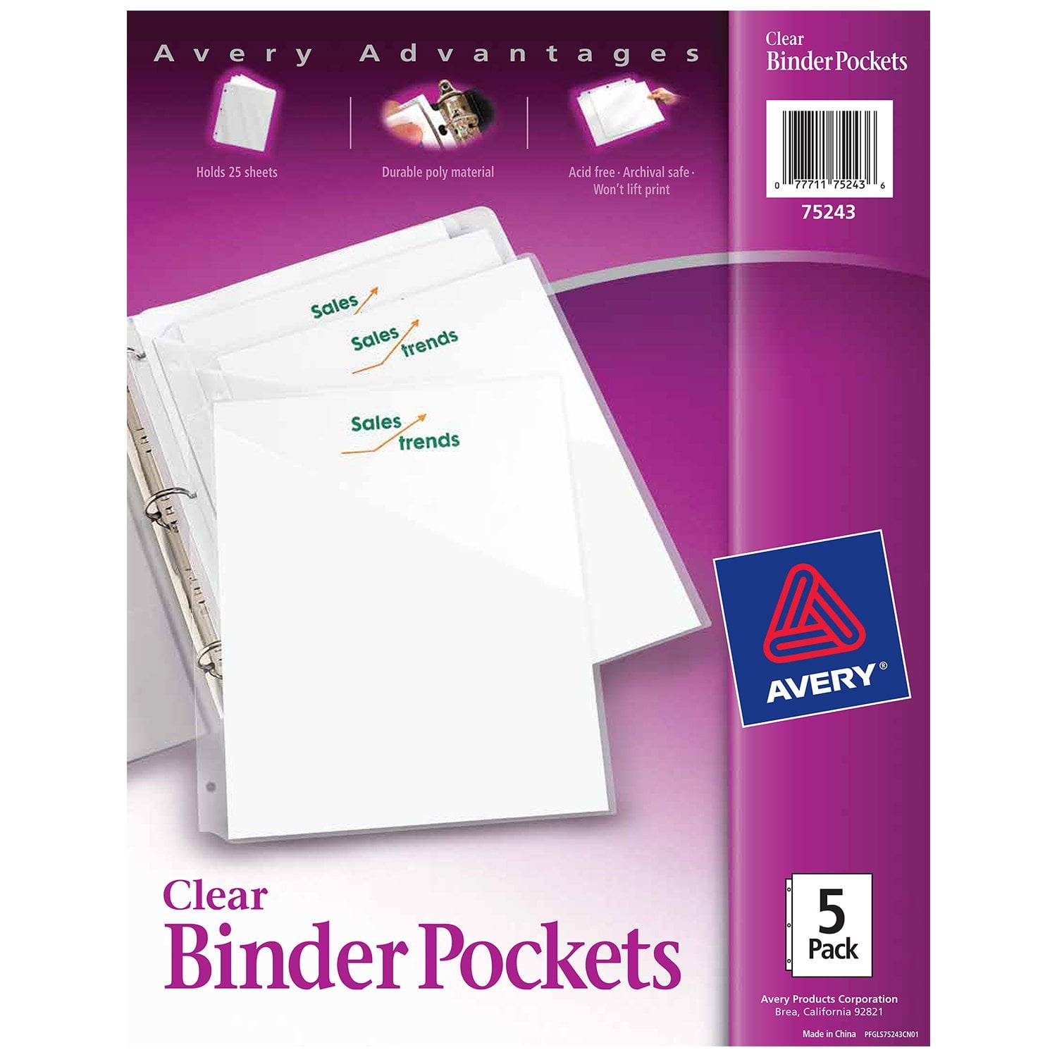 YoeeJob 11 Holes Binder Envelopes Pockets Plastic Expandable Project Folder with Hook and Loop 0.8-Inch Gusset Letter Size,15 Packs Blue