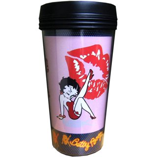 Spoontiques Betty Boop Stainless Steel Cup with Straw - Stainless Steel  Drinkware Tumbler - 24 Oz. 