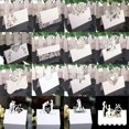 thumbnail image 2 of Tarjetas de encaje blancas con nombre, Decoración de mesa de boda, Mensaje de nombre, tarjeta de felicitación, decoración de fiesta de Navidad, 50 unidades, 2 of 4