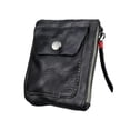 thumbnail image 2 of Rongfmy Porte-Monnaie en Cuir Compact Léger Robuste Vintage Portable Noir Gris, 2 of 9