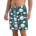 thumbnail image 2 of Goofa Sweet Dream Lamb Printed Mens Swim Trunks Summer Quick Dry Short Beach Swimwear Bathing Suits-X-Large, 2 of 9