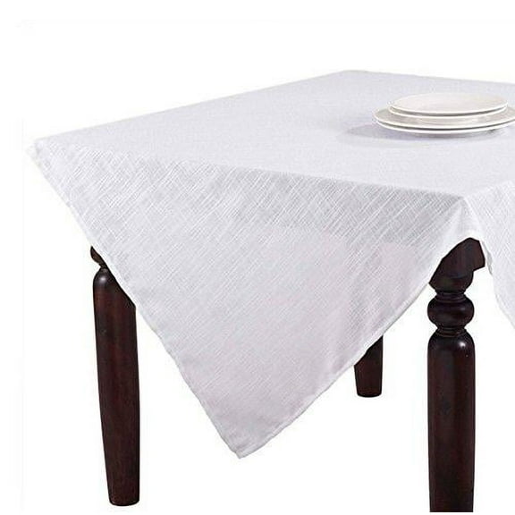 Fennco Styles Riley Classic Woven Square Tablecloth