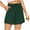 Army Green, variant on Buigttklop Women'S Short Plus Size Women'S Summer Casual Elastic Waist Bandage Pocket Short Pant