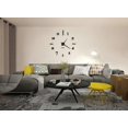 thumbnail image 3 of Modern Frameless 3D DIY Wall Clock, Silent Movement - Black, 3 of 8