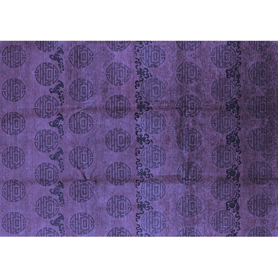 Ahgly Company Indoor Rectangle Oriental Blue Industrial Area Rugs, 2' x 4'