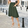 thumbnail image 2 of EDFBUYKRS Female Skirts Fall Maxi Skirts with Pockets for Women 2026 Women's Solid Color Casual Long Skirt, 2 of 7
