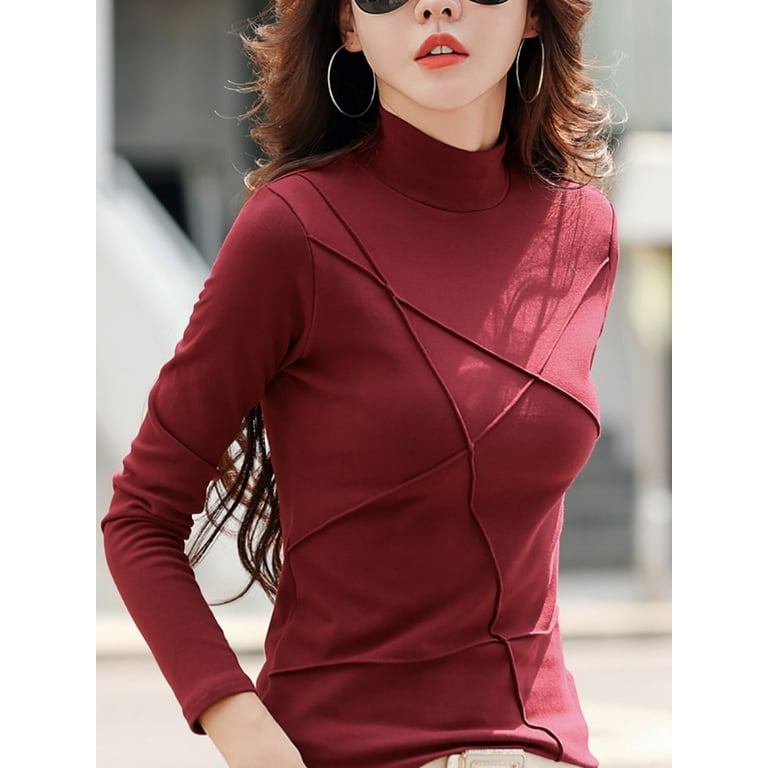 Long sleeve cotton tops sale