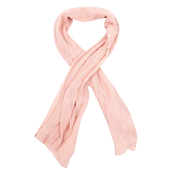 MUSEYA 1Pack Scarf Cotton Pink Stylish Design Shawl Wrap for Daily Use