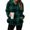 thumbnail image 3 of Christmas Womens Sherpa Pullover Fuzzy Fleece Oversized Warm Pullover Hoodies with Pockets Shermie, 3 of 5