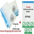 thumbnail image 2 of QQbed Vacuum Seal Storage Bags with Travel Bags, Multi-Color, 12 Count, 2 of 8