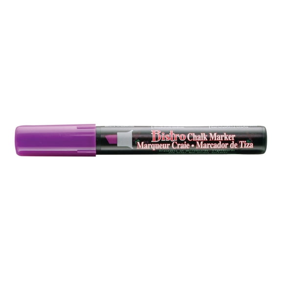Uchida Bistro Chalk Marker, Chisel, Fluorescent Violet