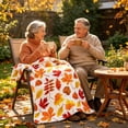 thumbnail image 5 of WDOBM Warm Blanket, Plush Blanket, Maple Leaf Pumpkin Flannel Sofa Throw Blanket, Flannel Blanket, Fall Pumpkin Throw Blanket for Sofa Throw Blanket, 5 of 6
