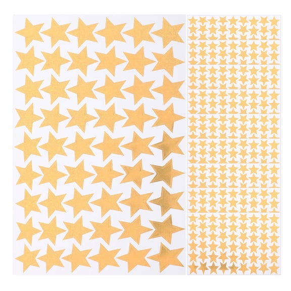 ELAYARD Self Adhesive Golden Star Stickers for Rewarding Labeling and Motivational Use
