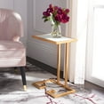 thumbnail image 2 of SAFAVIEH Murphy Solid Classic Accent Table, Gold/White Glass, 2 of 11