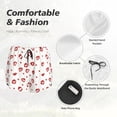 thumbnail image 4 of Vsdgher Lips Kiss Athletic Shorts for Women, Women's Running Double Layer Shorts, High Waisted Yoga Shorts, Workout Athletic Shorts-Medium, 4 of 7