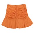 thumbnail image 1 of PENGXIANG Femmes Plissée Ourlet Couleur Unie Taille Élastique Jupe Courte, 1 of 9