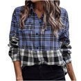 thumbnail image 2 of Chemise à Carreaux pour Femmes avec Poche Fausse, 2 of 9