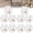 Gold-10PCS, variant on Water Ripple Hexagonal Self Adhesive Hooks, 5/10/20 Pack Decorative Wall Hooks with Ripple Design