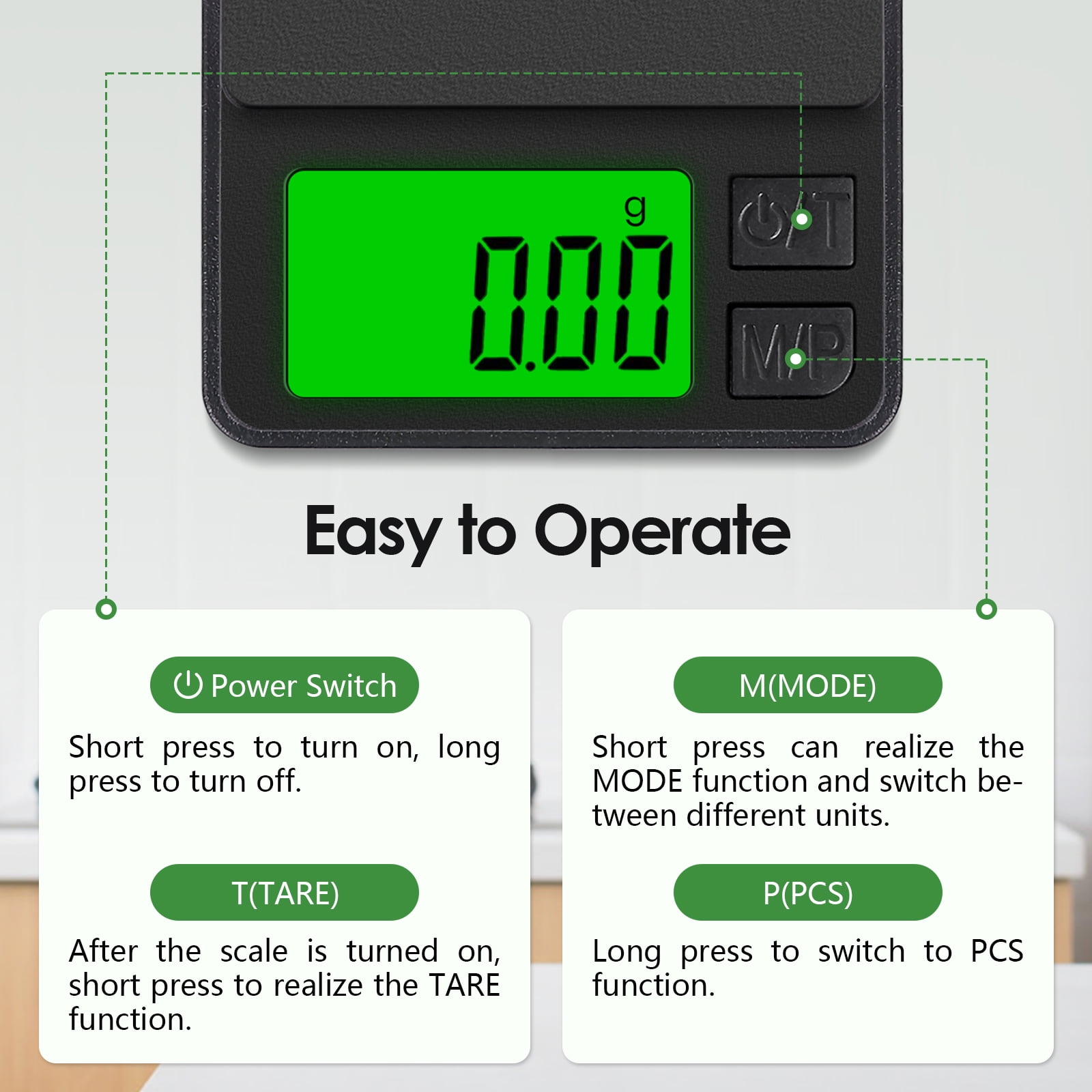 Digital Mini Pocket Scale, Gram Jewelry Gold Scale 1000g*0.01,Kitchen Food Scale Black for Power Gold Coin
