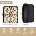 thumbnail image 4 of Hair Tool Organizer Bag with Heat Resistant Mat Removable Travel Storage Case for Hot Air Brushes Curling Irons Floral and Curled Vine Motifs, 4 of 8